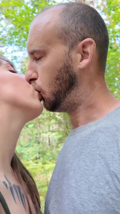 Double blow jobs in the woods | Clip 1