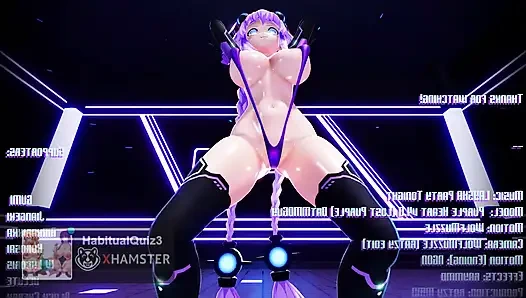 mmd r18 Purple Heart Party Tonight vr chat fap hero ahegao milf ntr hentai 3d