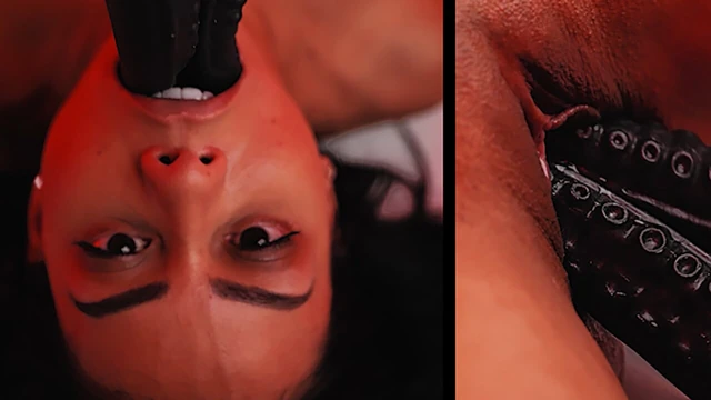 Ebony Girl Canela Skin All The Way Through - Hardcore Anal Monster Cock DP & Pussy Creampie