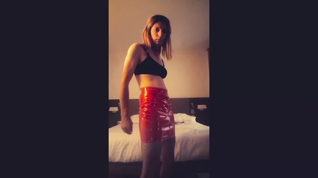 Janelle, miniskirt and ass to eat
