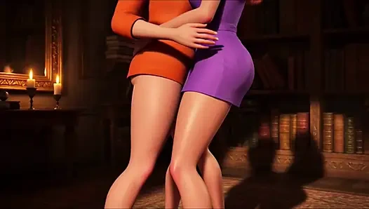 Velma and Daphne Surrendering To Their Deepest Steamy Sensual Desires in Hot Baths and Passionate Encounters