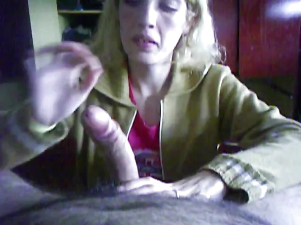 young blonde  wife sucks cock, toy with dildo, gets cum in mouth and swallow