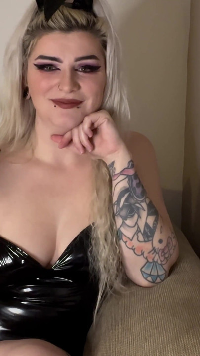 PVC Bunny Girl tyhjentää kullisi JOI