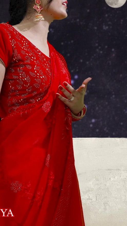 Karva Chauth Special: Newly married priya had First karva chauth sex and had blowjob under the sky with clear Hindi | Clip 1