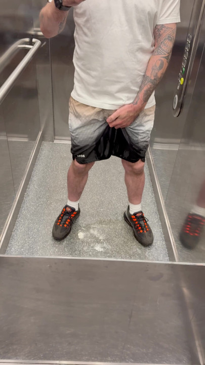 Pissing in the elevator