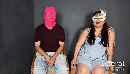 Istri hot dengan pantat bahenol pertama kali seks threesome