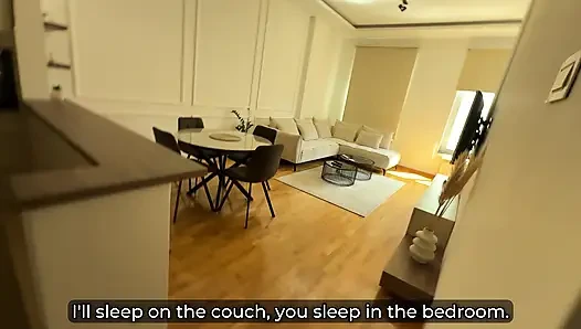 Step Mom Step Son Taboo Vacation - Husband Ditches Train, They Share Bed & Explode in Morning Passion