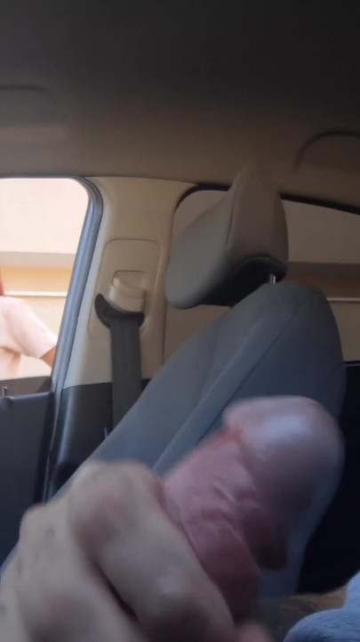 Spectacular moment from "Risky handjob on the street for redhead on the street!"