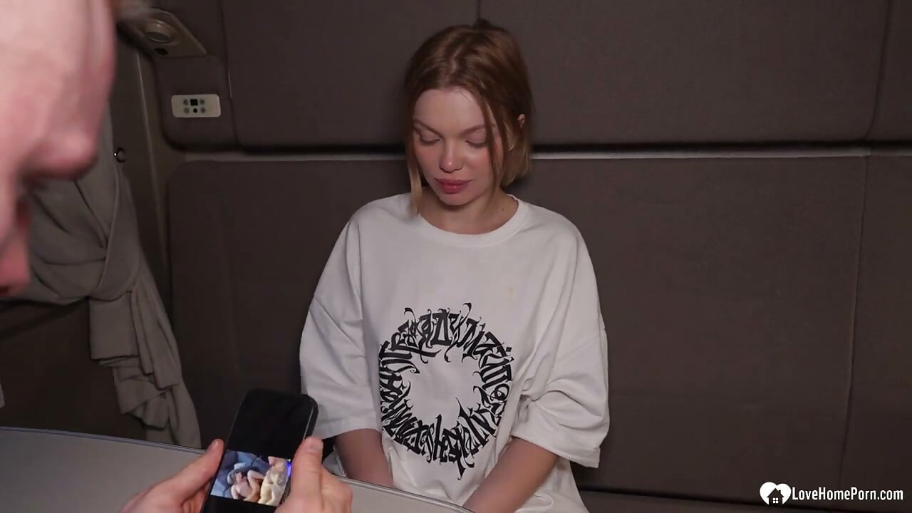 Short Hair Blonde Gets Fucked Hard in Train Compartment