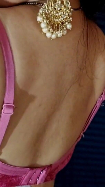 Hot desi indian sexy bhabhi teen girl hot saree bra full nude seduce big tits press | Clip 1