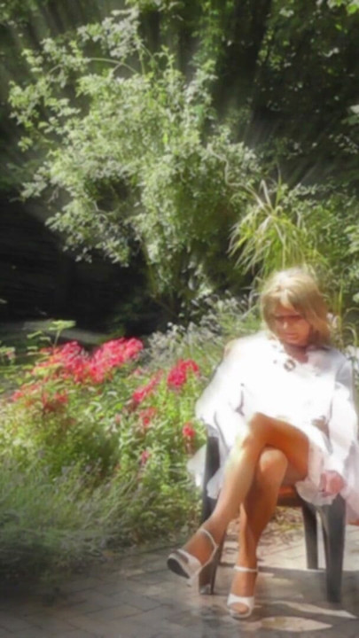 Wanking In A Very Sheer Gown And Nylon Stockings | Clip 2