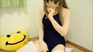 Kigurumi se masturba