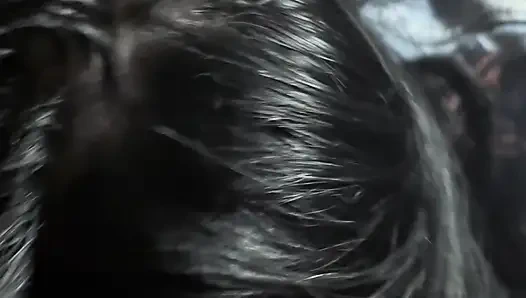 Глубокая Глотка В Джинсовой, Давка И Игра Со Слюной. Двойное Глотание Спермы