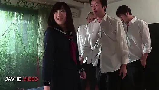 Reina Takayamas heiße zusammenstellung: extremer gruppensex-Vergnügungsritt