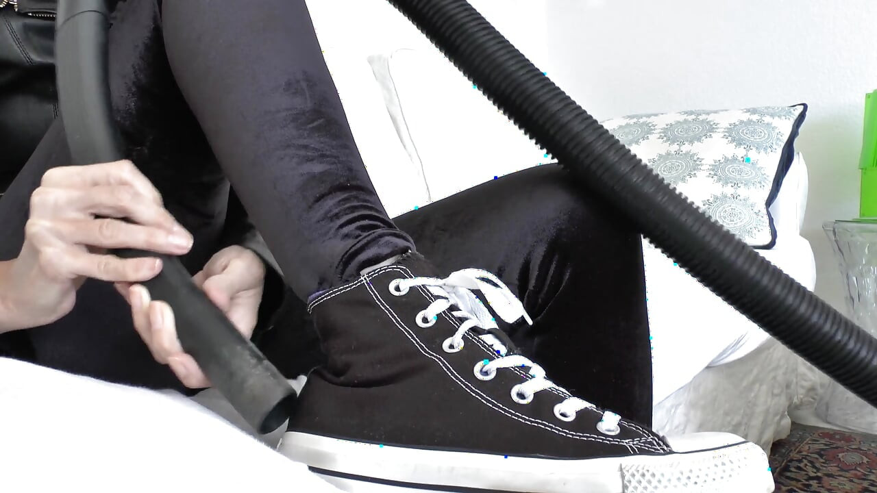 Vacuum Dusty Sneakers and Then Cum on Them! POV, JOI, Lady Victoria Valente