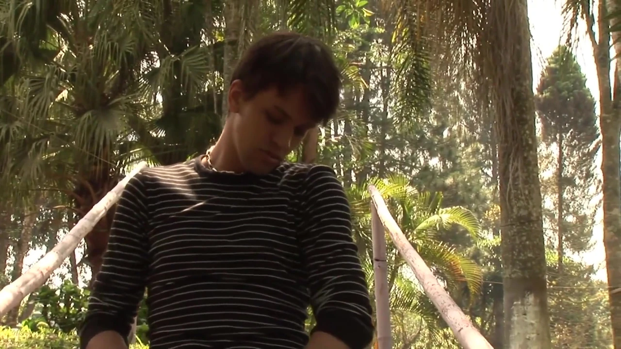 Latin twink strokes in the sun