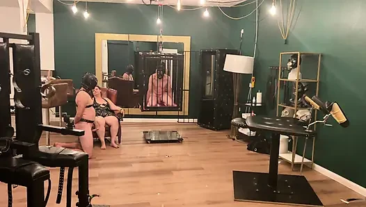 Gaping Anal Subs Stretched Wide by Dommes' Throbbing Toys