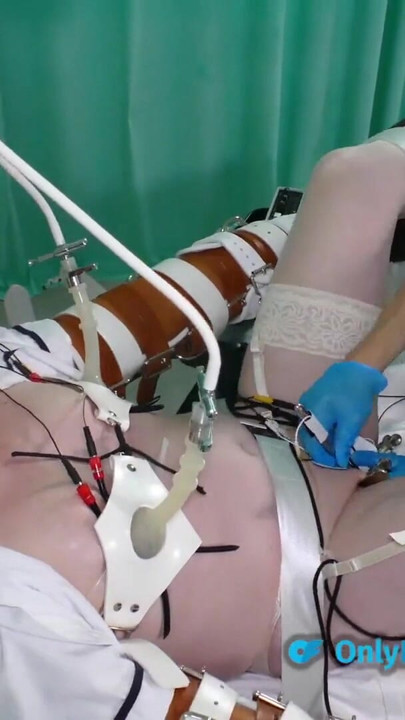Lisa Essex and Mistress Jane medical fetish electro play | Clip 3