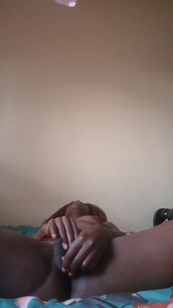 Unforgettable moment from "Candy27 fucking her self with sex toy while wearing waite waisted bead."