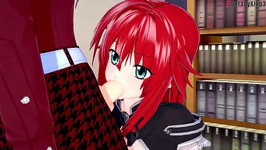 Секс Rias Gremory в библиотеке - СЕРИЯ БЕЗУМИЕ ПОСЛЕ НТР