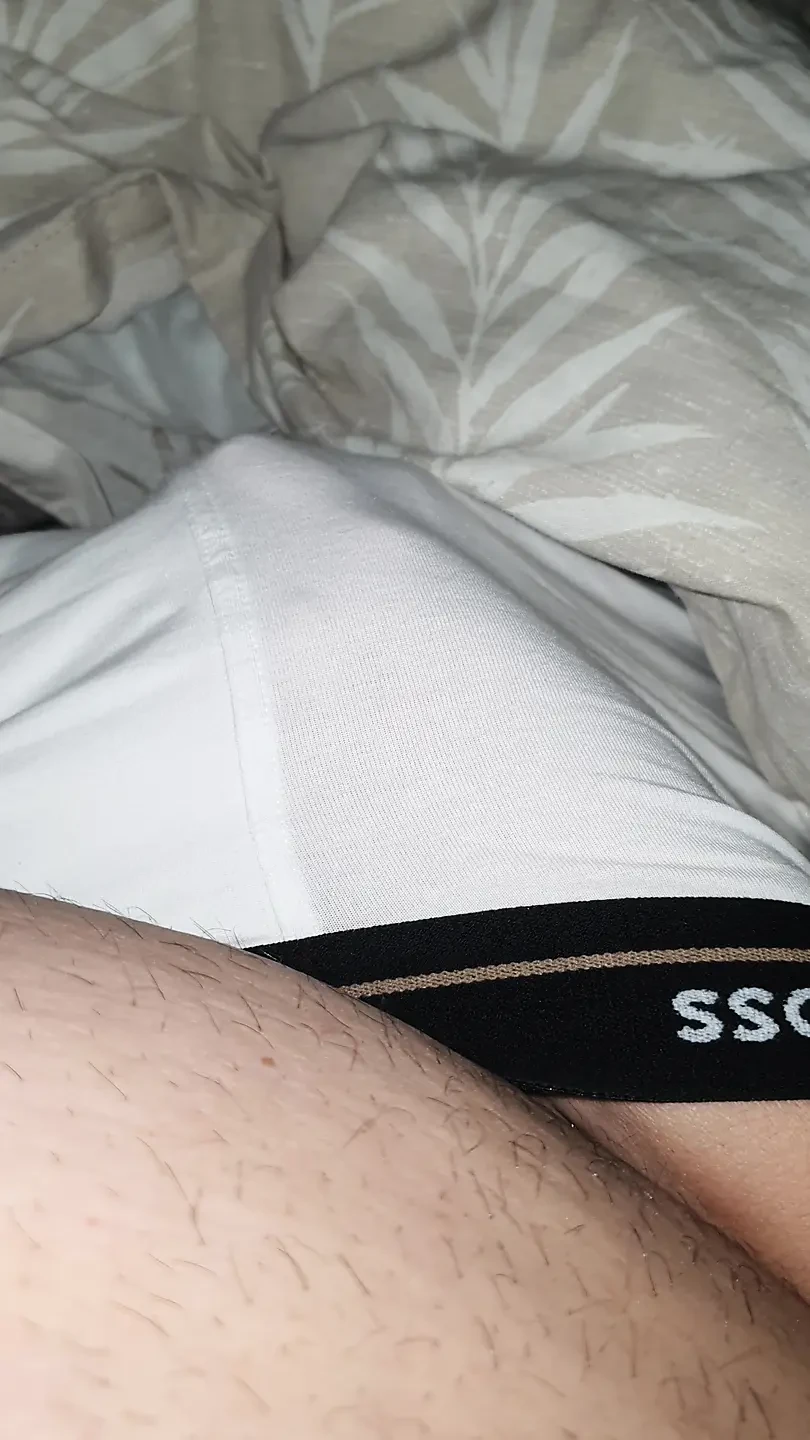 Horny Step Mom hand slip under step son underwear making him a handjob to his big dick