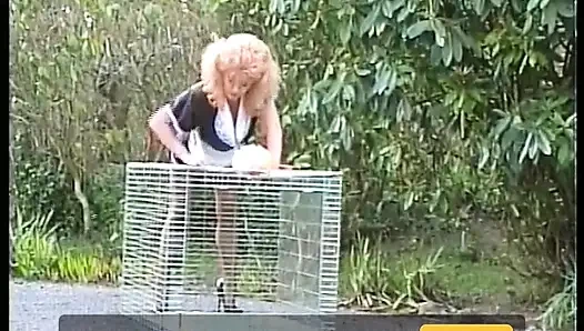 Young French Maid Outdoors