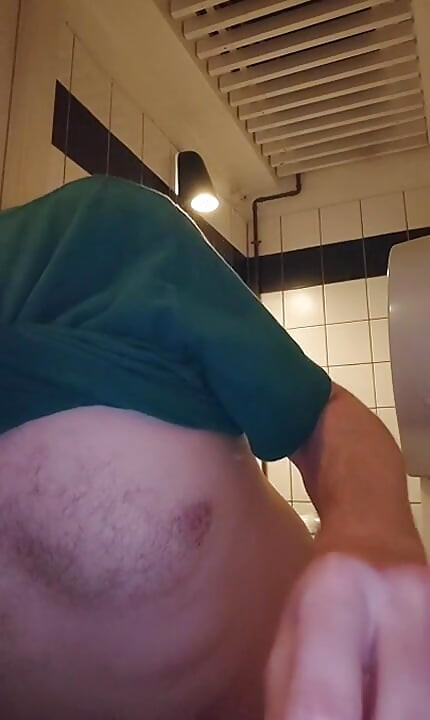 Masturbating with a used condom