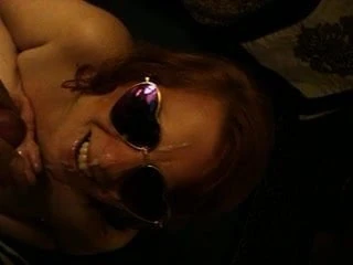 Redhead gets a massive facial