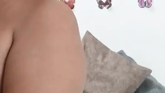 Mature girl dressed as a schoolgirl drills her wet pussy with a dildo