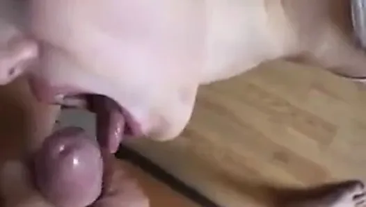 Girlfriend fucked with her panties on
