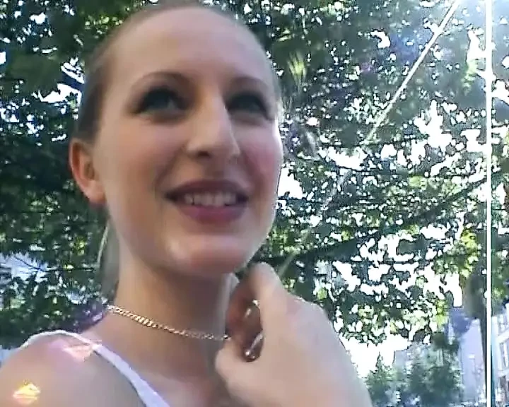 A slim blonde babe from Germany making a dude cum in POV