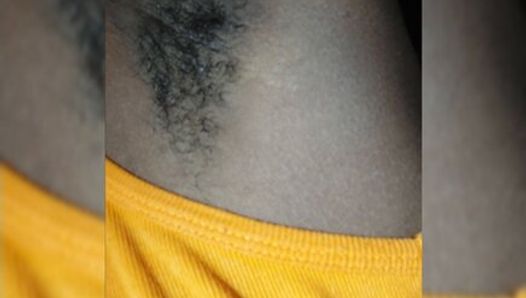 Hairy Armpits on Young Girl- Would You Sniff & Cum In It?