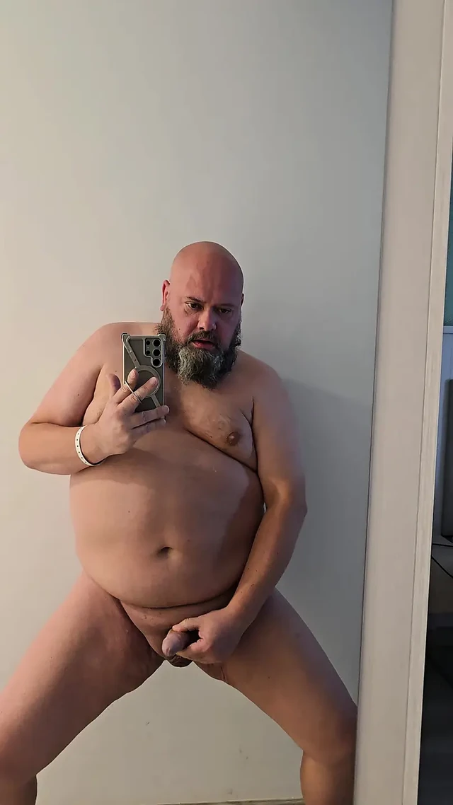 Birthday Hotel Mirror Masturbation