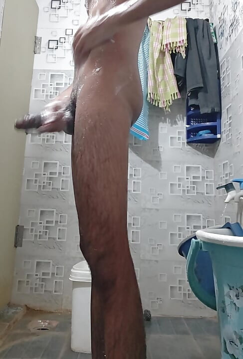 18 Y boy Bathing lonely.