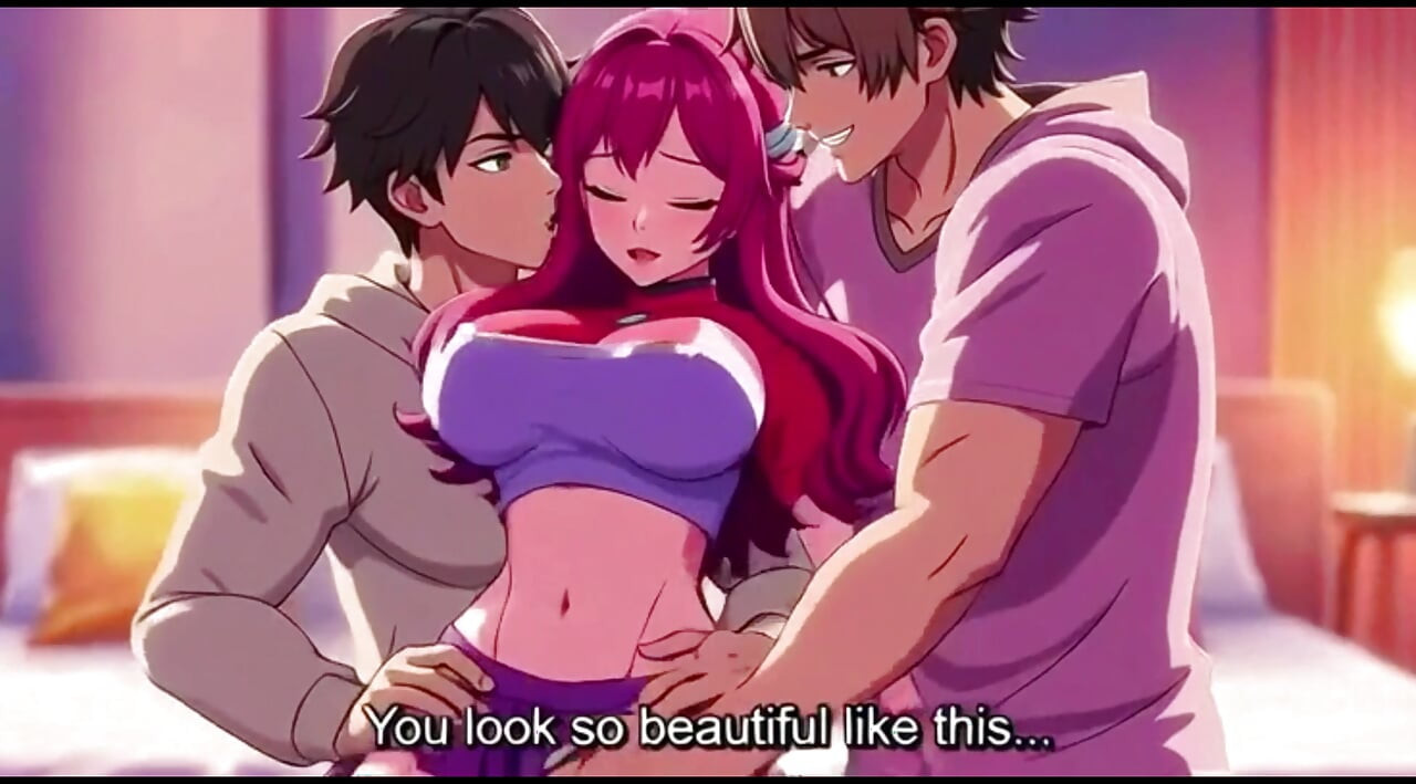 Step brother catches step sister fucking with boyfriend and joins them Threesome