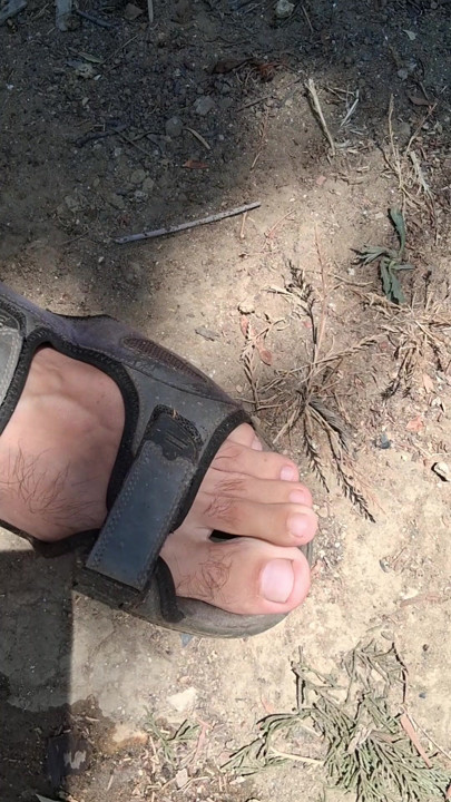 Pissing outdoors