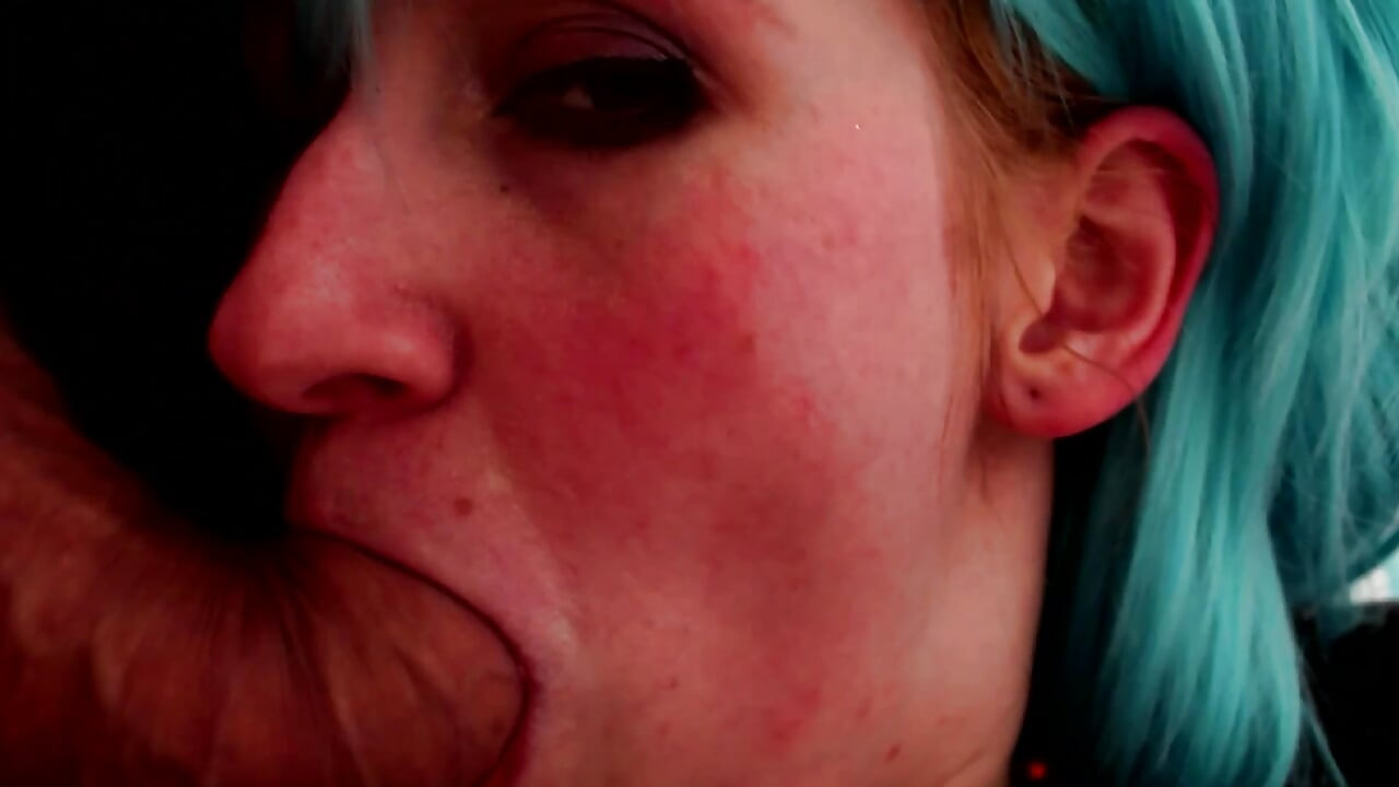 Horny MILF in Blue Wig Hardcore Fucked Moans Like Crazy