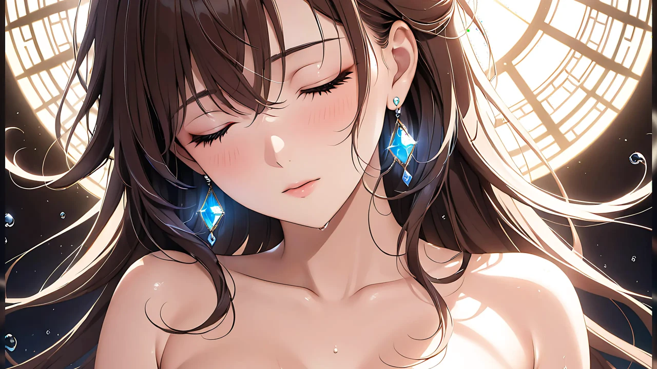 Inner Glow: a Beautiful Young Woman Radiating Soft Light