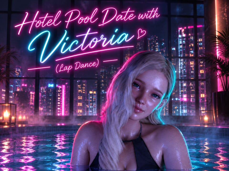 (VR180 SBS) Hotel Pool Date with Victoria (Lap Dance Sex)