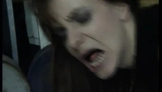 Perfect German wife fucked hard by mechanic in the workshop