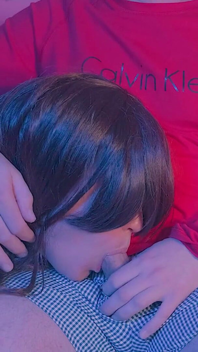 Stepson fucked me deep in the mouth, He knew that I was faking And put His dick deep in my throat | Clip 1