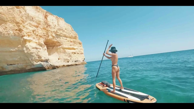 ever saw a girl fucking a stand- up- paddle- board in the ocean?