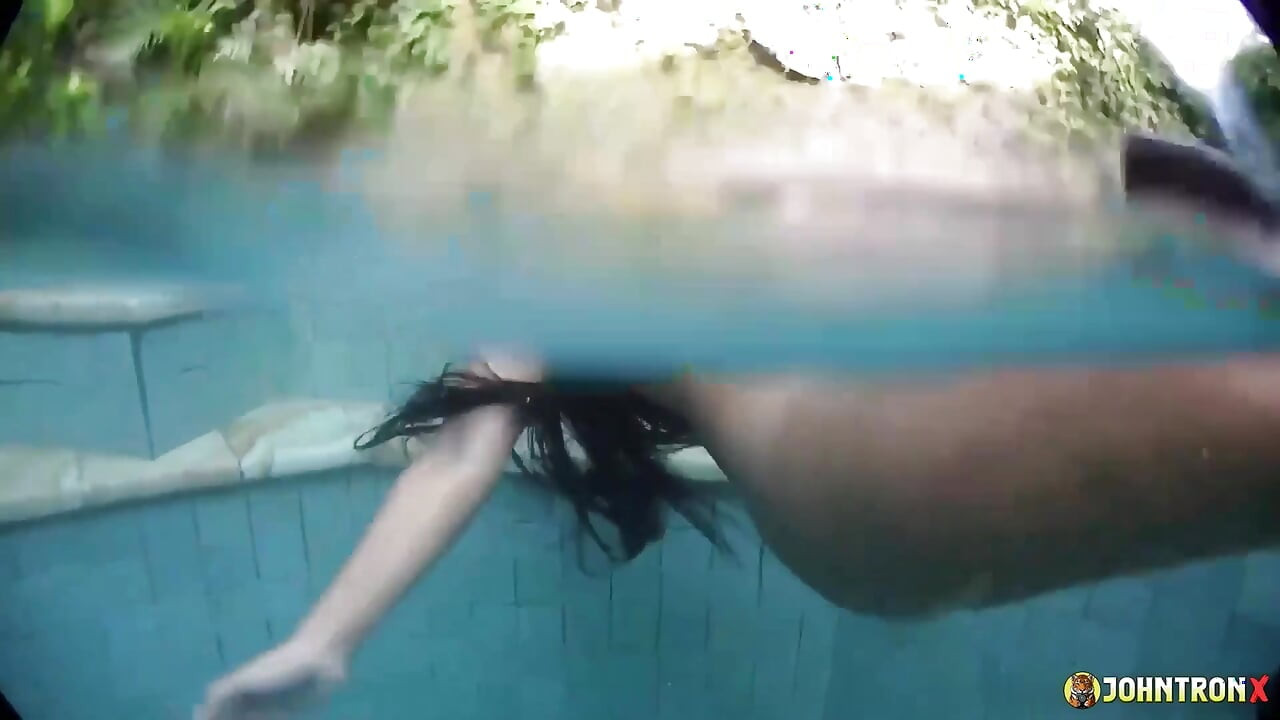 Johntronx - Wet POV Pool Sex with a Gorgeous Malaysian Babe