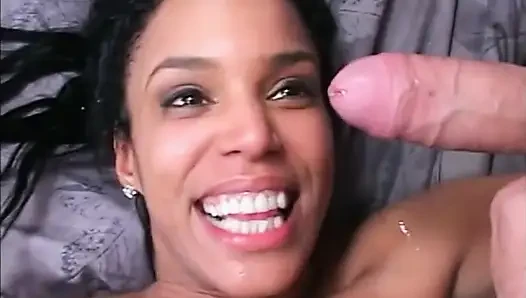 Sexy black big boobs milf in the bedroom