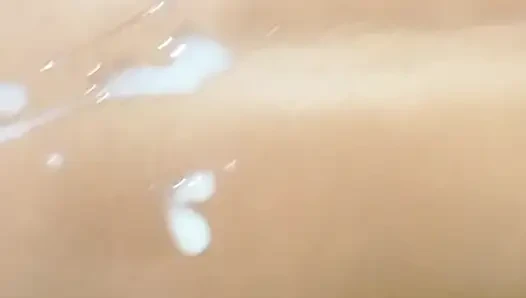 Cuming on girlfriends ass