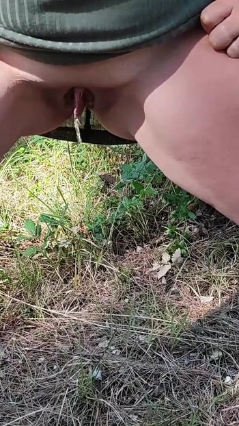 Iconic moment from "Hot Teacher French Outdoor Risky Public Pissing Compilation - MissCreamy"