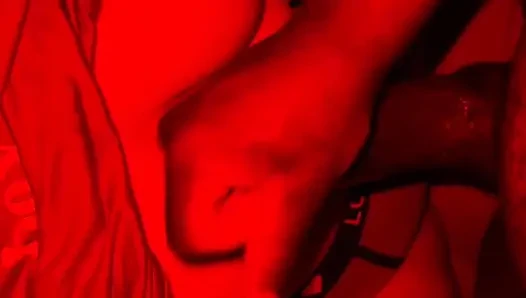Stepsister plays with my bbc while we're home alone and I cum all over her tits