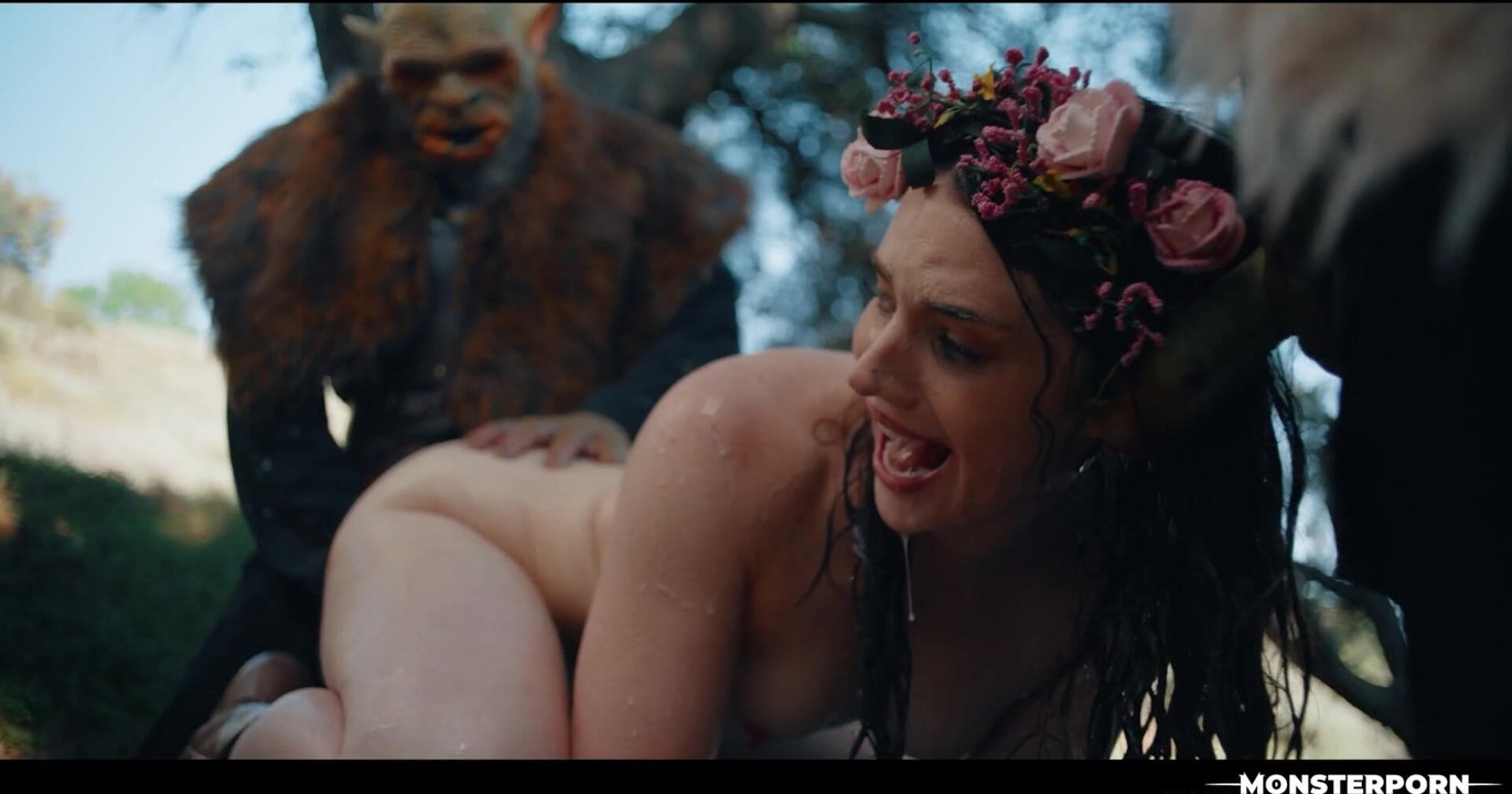 Hentai Orc fantasy dreier: Maddie Wren von monstern vollgespritzt