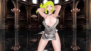 Azur Lane St. Louis Half Nude Dance Nayeon-pop Hentai Mmd 3D Blonde Hair Color Edit Smixix