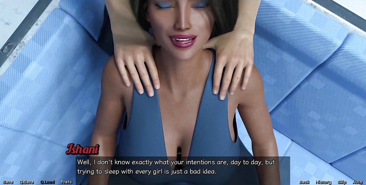 Stranded in Space - Indian MILF with Big Tits Moans While Getting a Massage